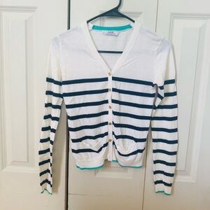 Mango Cream Button Down Cardigan